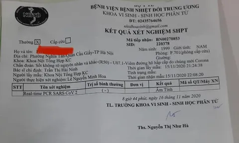 Bộ Y tế thông tin về trường hợp nam sinh Hà Nội nghi tái nhiễm COVID-19