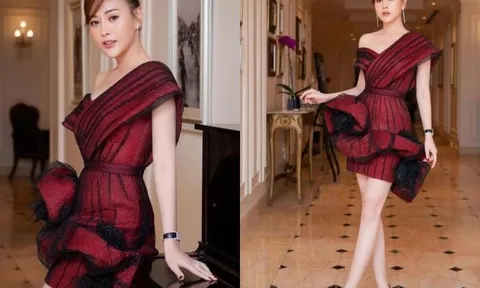 Phương Oanh, Hari Won vai thon với đầm lệch