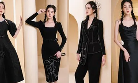 Á HẬU HOÀNG ANH GỢI Ý MẶC ĐỒ MÀU ĐEN SANG CHẢNH SUỐT TUẦN