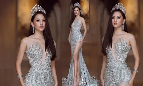 Tiểu Vy đẹp nín thở trong thời khắc chuyển giao quyền lực, đỉnh nhất top sao đẹp tuần