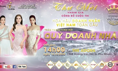 Hãng truyền thông Topstar ra mắt Hoa hậu doanh nhân Việt Nam Toàn cầu 2020