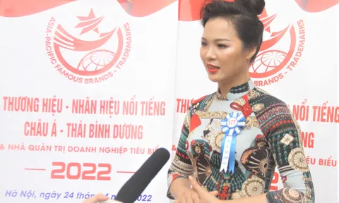 CEO Trang Viên được vinh danh tại sự kiện “Thương hiệu - Nhãn hiệu nổi tiếng Châu Á - Thái Bình Dương năm 2022”