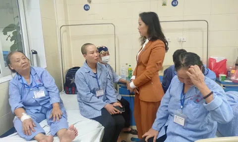 CEO Hoàng Thị Trang Viên, Tổng giám đốc Công ty cổ phần Truyền thông Viên Hoàng Gia làm công tác từ thiện tại Bệnh viện K cơ sở Tân Triều