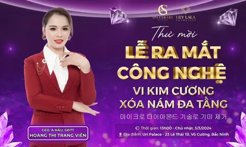 Á hậu, CEO Trang Viên dự lễ ra mắt sản phẩm mới của Tập đoàn Spa Cerabe - Hãng mỹ phẩm Lily Lala tại thành phố Bắc Ninh