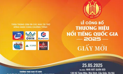 VIÊN HOÀNG GIA - đồng hành cùng chương trình "Lễ Công bố Thương hiệu nổi tiếng Quốc gia 2025" diễn ra vào ngày 25/5/2025 tại Hà Nội