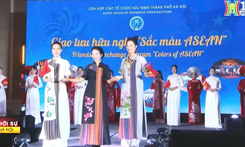 Á hậu, CEO Trang Viên tham dự và trình diễn áo dài tại Chương trình giao lưu hữu nghị “Sắc màu ASEAN”